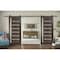 Sartodoors Sturdy Double Barn Door with Frosted Glass 60x80 (2* 30x80) Solid Core Modern Interior QUADRO4088DB-CA-60 - alternate 1