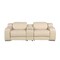 Homeroots 89in Beige and Silver Italian Leather Power Reclining Loveseat With Storage 633757 - alternate 1