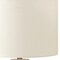 Homeroots 28" Cream Geometric Table Lamp With Cream Drum Shade 545877 - alternate 3