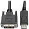 Tripp Lite DISPLAYPORT TO DVI-D CABLE ADAPTER, SINGLE-LINK ADAPTER WITH LATCHES M/M, 15 F P581-015 - alternate 1