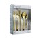 Megachef Baily 20 Piece Flatware Utensil Set, Stainless Steel Service for 4 in Gold MCFW-BAILY-GOLD - alternate 1