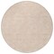 Homeroots 8' Peach And Beige Round Geometric Washable Indoor Outdoor Area Rug 602433 - alternate 2