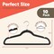 Campior Premium Velvet Non-Slip Hangers, Heavy Duty, 360 Deg Swivel Hook, Black Velvet Finish, 10PK CMPVVH10BK - alternate 6