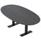 Skutchi Designs 6 Person Conference Table With Power Unit | 6' Boval Table | Harmony Series HAR-BOVL-48X72-T.BK-WA7949-NA - alternate 1