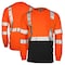 Dome75 Hi-Vis Long Sleeve Shirt, ANSI/ISEA 107-2020 Class 3, 100% Polyester Birds-Eye Mesh, MD DSL1432 - alternate 1