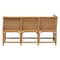 Bali & Pari Seranay Bohemian Scallop Light Honey Rattan 2-Piece Dining Nook Set 255-14135-14136-ZORO - alternate 2
