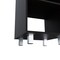 Homeroots 18" Black And Silver Wood Freestanding Bathroom Vanity With White Sink 543631 - alternate 4