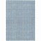 Homeroots 5' X 8' Denim Blue And Ivory Geometric Washable Indoor Outdoor Area Rug 614738 - alternate 1
