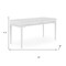 Homeroots 60" White Wood Computer Desk 640685 - alternate 2