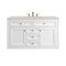 James Martin Vanities Chicago 48" Single Vanity, Glossy White, w/ 3 CM Siberian Silestone Top 503-V48-GW-3SFR - alternate 3