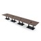 Skutchi Designs Rectangle Conference Table With Power, 48 in W, 264 in L, Brown HAR-REC-48X264-DOU.BK-H3041-EBLK - alternate 1