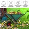 Pure Garden Folding Wheelbarrow Collapsible Garden Cart w/ 80lb Capacity, Storage Pouches & Padded Handles 50-LG1406 - alternate 4