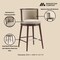 Manhattan Comfort Evalyn Barstool in Natural - Set of 2 2-BS024-NA - alternate 3