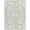 Homeroots 5' X 8' Ivory And Beige Damask Washable Indoor Outdoor Area Rug 614438 - alternate 4