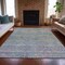 Homeroots 5' X 8' Plum And Silver Oriental Washable Indoor Outdoor Area Rug 631132 - alternate 3