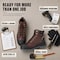 Handpoint Mens 6 in Soft Toe Work Boots-Waterproof Full Grain Leather Safety Boots, 10.5 80N03-EE-10.5 - alternate 4