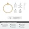 Amerock Monument Champagne Bronze Contemporary 6-1/2 in 165 mm Length Towel Ring BH36082CZ - alternate 3