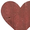 Homeroots 18" Rustic Red Reclaimed Wood Heart Wall Decor 384904 - alternate 2