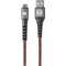 Toughtested Charge & Sync USB-A to USB-C Hi-Speed Braided-Fabric Cable, 6ft TT-FC6-C2A - alternate 1