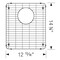Blanco Stainless Steel Sink Grid (Formera Bar Bowl) 237146 - alternate 2