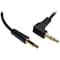Tripp Lite by Eaton 1ft Mini Stereo Audio Cable with One Right Angle plug 3.5mm M/M 1' P312-001-RA - alternate 2