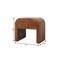 Homeroots 16" Oak Solid Wood One Drawer Nightstand 722565 - alternate 3