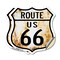 Signmission Route Us 66 Rustic, 6 inch X 6 inch, Vinyl Decal, 2PK SHI-D-2PACK-6-485 - alternate 1