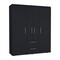 Homeroots 59" Black Two Drawer Combo Dresser 552266 - alternate 1