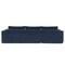 Homeroots 72" Dark Blue Fabric Modular Sleeper Sofa 568306 - alternate 5