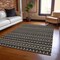 Homeroots 3' X 5' Black And Taupe Striped Washable Indoor Outdoor Area Rug 610516 - alternate 5