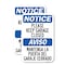 Signmission Please Keep Garage Closed Mantenga La Puerta Del Garaje, 12'' X 18'', Heavy Gauge Aluminum, 2PK A-1218-2PACK-23289 - alternate 1