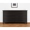 Homeroots 59" Black Six Drawer Double Dresser 403750 - alternate 2