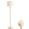Jonathan Y Vaughn 60" Modern Metal/Resin LED Floor Lamp, Brass Gold/White JYL1093A - alternate 3