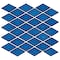 Andova Tiles Venecia Adriatic 1-in. x 3-in. 3D Framed Diamond Glossy Porcelain Wall Mosaic Tile, 10PK ANDVEN1433 - alternate 1