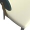 Leisuremod Aria Modern Dining Chair in Leather and Iron Legs with Curved Back in Green, 2PK AC45G2 - alternate 3