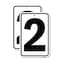 Signmission Sign with Number 2, 18'' X 24'' 2 Signs, Heavy Gauge Aluminum, 2PK A-1824-2PACK-22897 - alternate 1