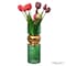 Uniquewise 12-Inch Decorative Green Tall Glass Vase - Modern Minimalist Decor for Parties, and Special QI004735.GN.S - alternate 1