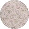 Homeroots 8' Pink Green And Gray Round Floral Washable Indoor Outdoor Area Rug 597838 - alternate 4
