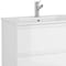 Homeroots 28" White Wood Freestanding Bathroom Vanity With White Sink And Three Drawers 627368 - alternate 2