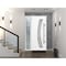 Vdomdoors Steel Door Deux 6500 White Sidelight Exterior Window Stainless Inserts Single Modern Painted-W36+16 DEUX6500EXD-WS-W36+16 x H80-Right-hand Inswing - alternate 2