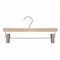 Nahanco 14in Low Gloss Natural Wooden Skirt/Pant Hanger, 100PK 21014RC - alternate 1