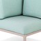 Homeroots 31" Sea Green Heavy Duty Plastic Outdoor Modular with Sea Green Cushion 565278 - alternate 2