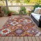 Homeroots 3' X 5' Rust Lavender And Ivory Southwestern Washable Indoor Outdoor Area Rug 632275 - alternate 4
