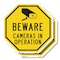 Signmission Beware Cameras in Operation, 10 inch X 10 inch, Plastic Sign, 2PK OC-P-2PACK-10-23 - alternate 1