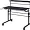 Homeroots Adjustable Black Wood and Stainless Steel Writing Desk 723744 - alternate 4