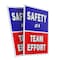 Signmission Safety Is A Team Effort, Plastic Signs Only 24 Inch x 36 Inch, Corrugated Plastic, 2PK CSB-2436-2PACK-Safety Is A Team Effort - alternate 1