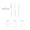 Smarty Had A Party Clear Disposable Plastic Cutlery Set - Spoons, Forks and Knives (1000 Guests), 3000PK 420S-CLCS-CASE - alternate 2