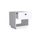 Homeroots 20" White Wood One Drawer Nightstand 526155 - alternate 2