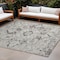 Homeroots 8' X 10' Ivory and Dark Brown Oriental Washable Non Skid Indoor Outdoor Area Rug 563769 - alternate 1