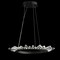 Jonathan Y Elsa 24" Adjustable Integrated LED Modern Crystal Pendant, Black/Clear JYL7212A - alternate 4